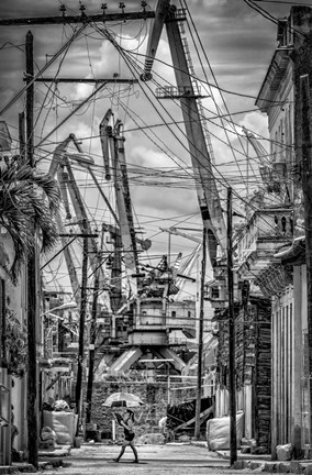 Framed Umbrella Print