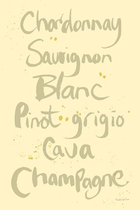 Framed Pop the Cork Wine Words II Print