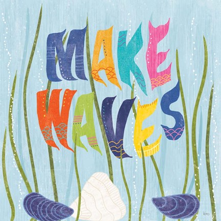 Framed Coastal Vibes V Print