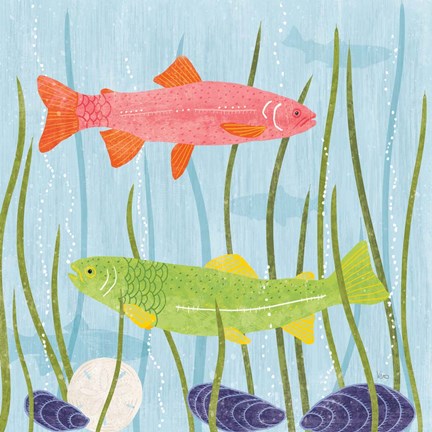 Framed Coastal Vibes II Print