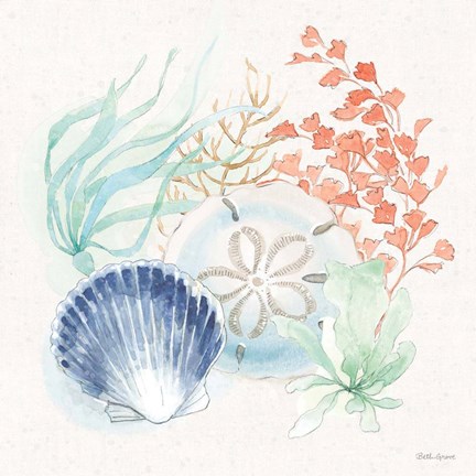 Framed Seaside II Print