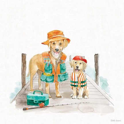 Framed Summer Fun II No Words Print