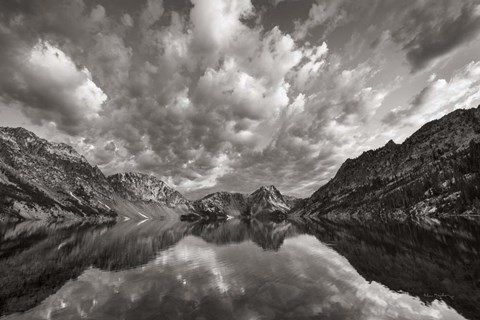 Framed Sawtooth Lake Reflection I Print