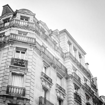 Framed Paris Moments II BW Print