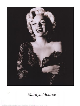 Framed Marilyn Monroe - dark portrait Print