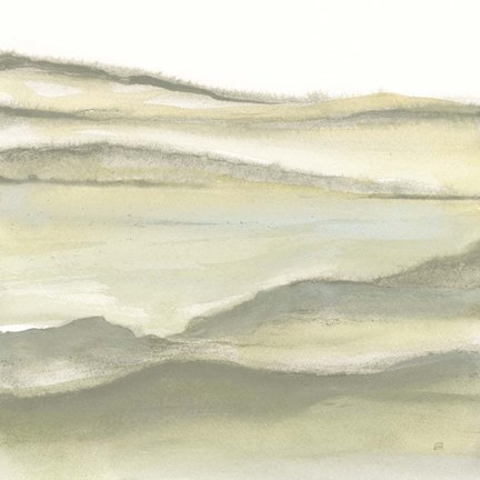 Framed Valleyscape II Green Print