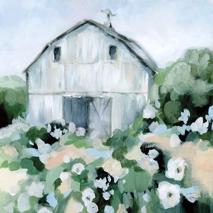 Framed Summer Barn II Print