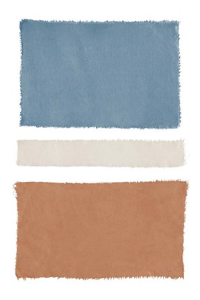 Framed Warm Painted Weaving V Print