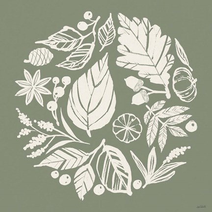 Framed Autumn Tones X Print