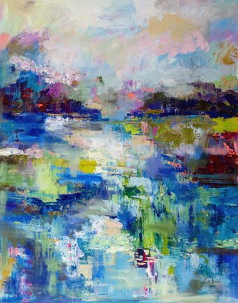 Framed Abstract Evening Print