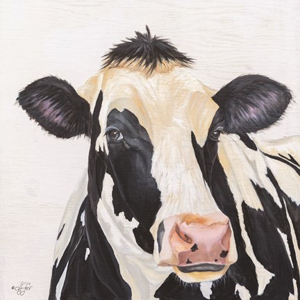 Framed Holstein Cow Print