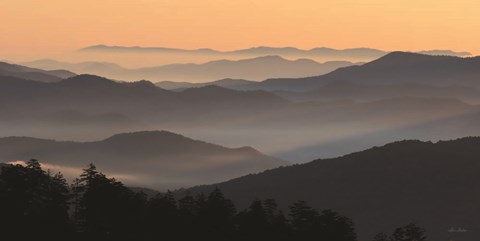 Framed Clingman's at Daybreak Print