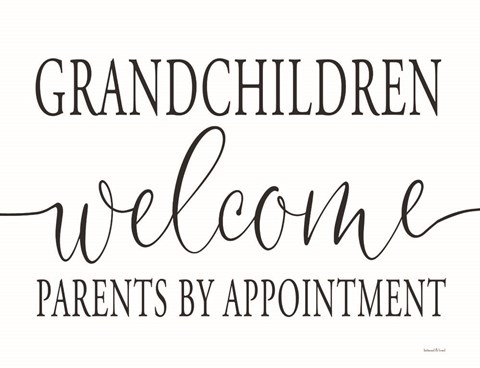 Framed Grandchildren Welcome Print