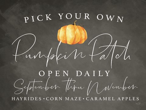 Framed Pumpkin Patch Print