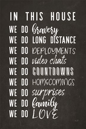 Framed Military House Print