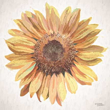 Framed Sunny Sunflower Print