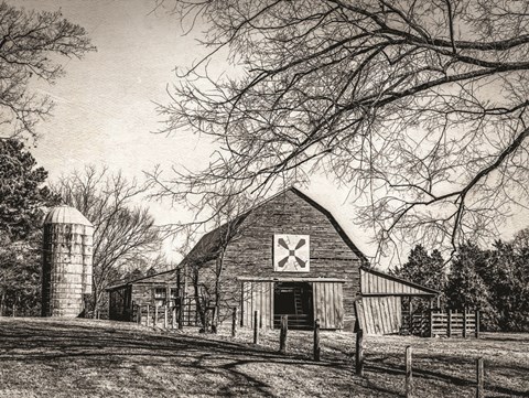 Framed At Home in the Barn Print