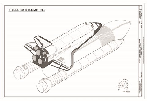 Framed Discovery Full Stack Isometric Print