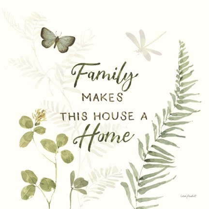 Framed Green Fields IX Print