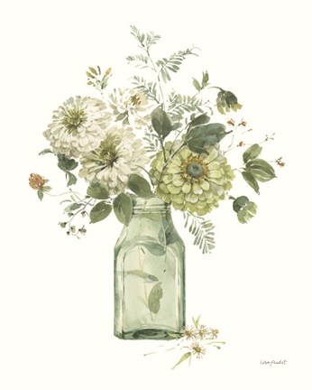 Framed Green Fields XXIV Print