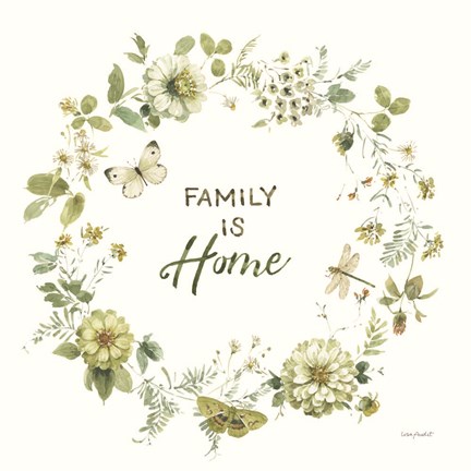 Framed Green Fields XXVII Print