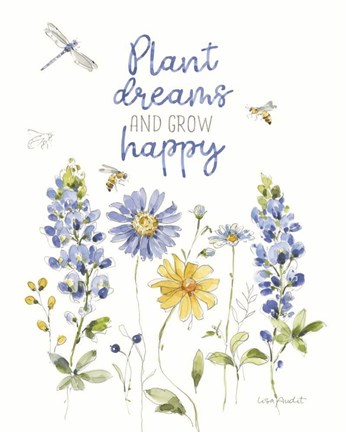 Framed Lovely Blues VIII Print