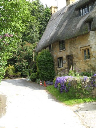 Framed English Cottage Print