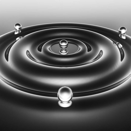 Framed Three Pearl Print