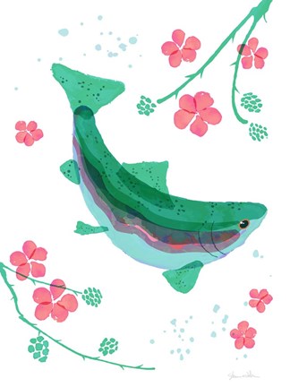 Framed Creek Life Print