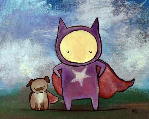 Framed Superhero Friends Print