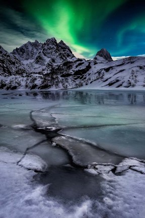 Framed Green Sky Print