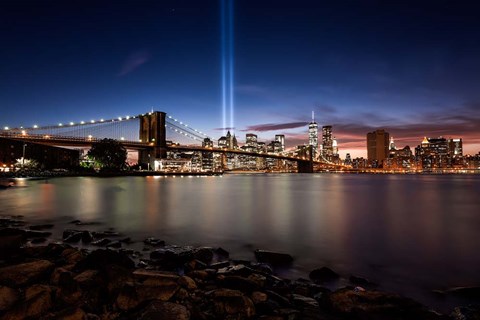 Framed Twin Lights Print