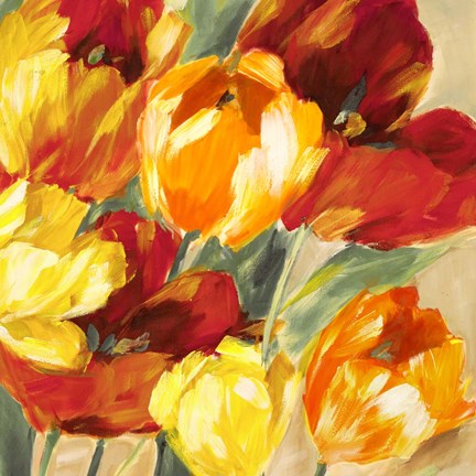 Framed Tulips in the Sun II Print