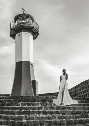 Framed Unconventional Womenscape #3 (BW) Print