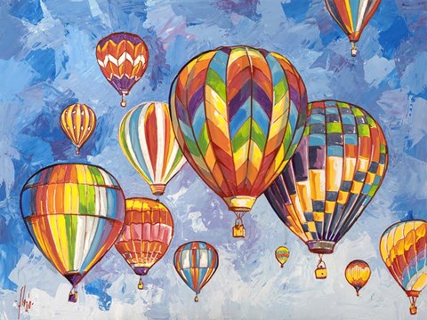 Framed Parata di Mongolfiere Print