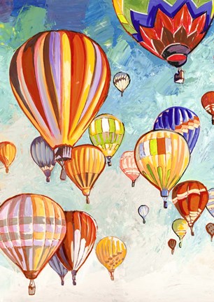 Framed Danza di Mongolfiere (detail) Print