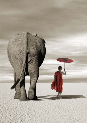 Framed In the Plains (detail) Print