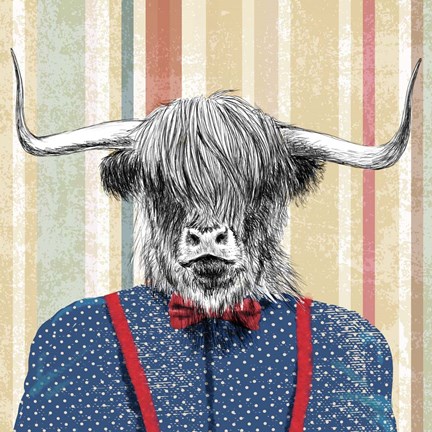 Framed Rough Guy (detail) Print