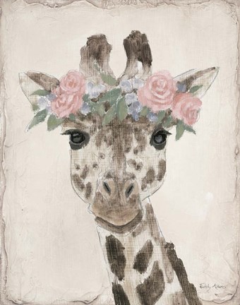 Framed Flower Friends II Neutral Print