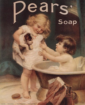 Framed Pear's Soap Print
