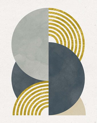 Framed Deco Glam I Print