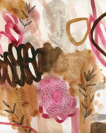 Framed Petals and Fronds Print