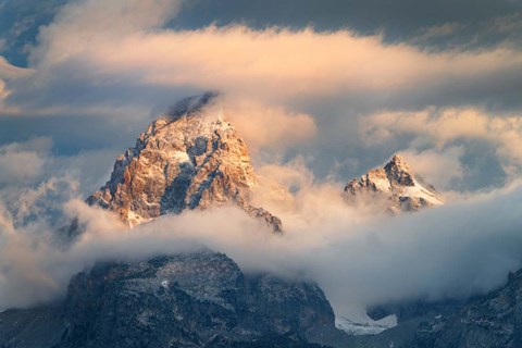Framed Grand Teton Clouds Color Print