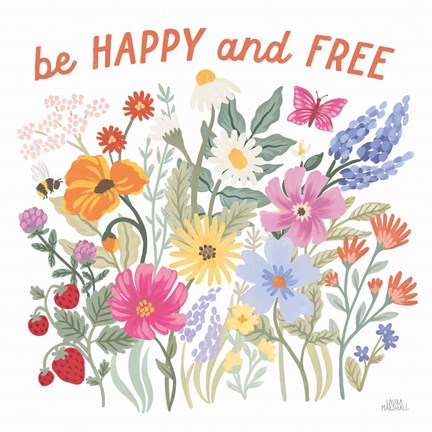 Framed Wild Meadow III Print