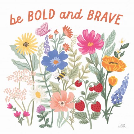 Framed Wild Meadow II Print