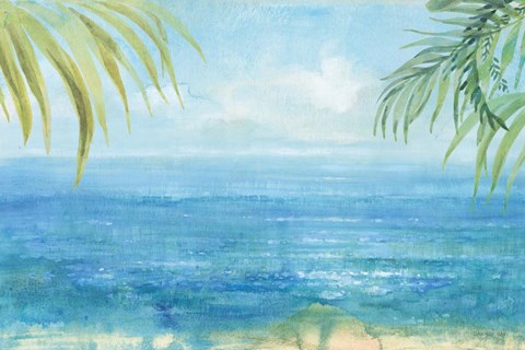 Framed Sea Sparkle I Tropical Print