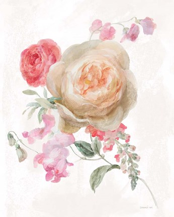 Framed Sorbet Floret III Print