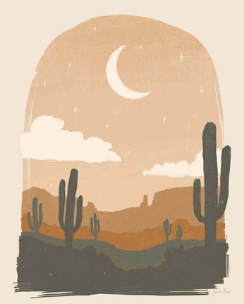 Framed Warm Desert II Print