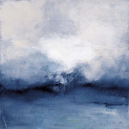 Framed Sea Spray Indigo Print