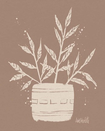 Framed Dreamy Boho Botanical Sketches IX Print